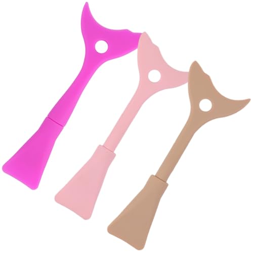Lurrose 3個 硅?アイラッシュシールドツール点 柔軟シリコン製アイメイク補助器 滑らかアイライナー描画サポート 簡単洗浄 肌に優しいデザ
