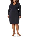 Amazon Brand - Lark & Ro Women's Plus Size Signature Long Sleeve Wrap Dress, Navy, 2X