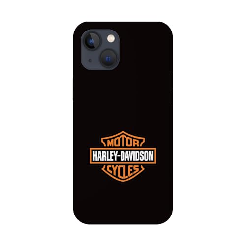 SUPER FABRIQUE Cover trasparente morbida in TPU per Apple iPhone, stampata, compatibile con moto Harley Davidson (iPhone 14)