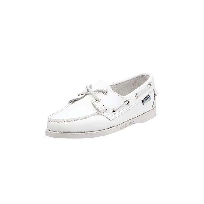 Docksides Boat Shoe, White Leather 
