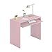 Schreibtisch mit herausnehmbarem Regal, rosa Farbe, Maße 79 x 90 x 54 cm