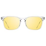 TIJN Night Vision Driving Glasses for Women Men Polarized Anti-Glare Sunglasses