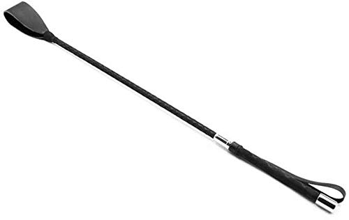 E-FirstFeeling Leather Long Whip Riding Crop (Style B) - Thumbnail 2