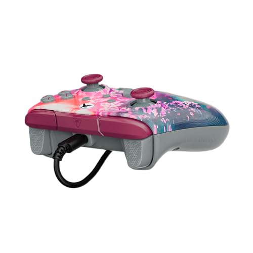 Turtle Beach Rematch Advanced Kyoto Bloom Manette de jeu filaire - Licence Xbox Series XS, Xbox One et PC avec Lenticulaire, multi-design, Boutons Programmables, Gâchettes et commandes audio