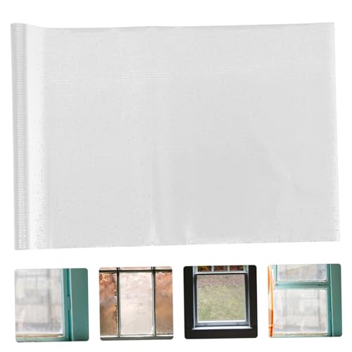 Película estática para ventana Tofficu 1 rollo blanco translúcido miniatura 4
