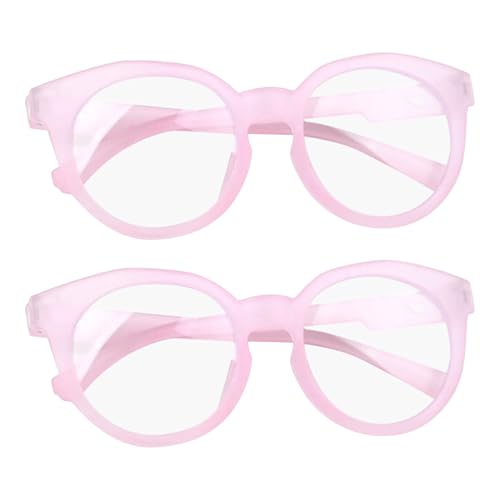 CLISPEED 2 Piezas Gafas Infantiles de Protección Ocular Bloqueo Luz Azul para Ordenador Móvil Unidades Filtro Luz Rosa Fatiga Visual Lectura