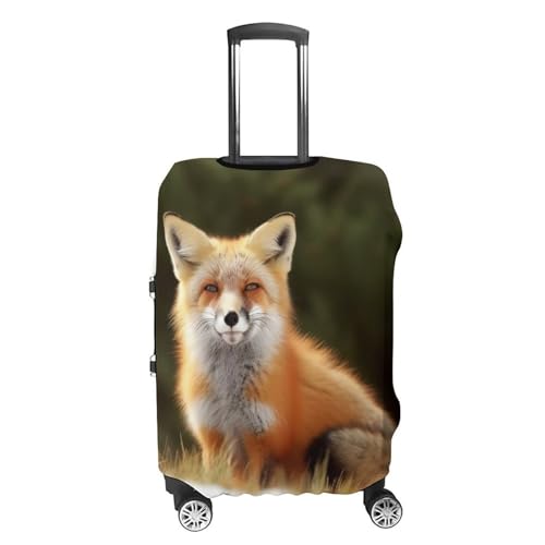 Funny Fox Luggage Cover, Elastic Luggage Protector Fits 19-32in Suitcases, Washable & Anti-Scratch Suitcase Cover for Men Women XL4