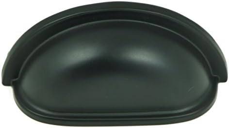 Stone Mill Hardware Matte Black Cup Handle