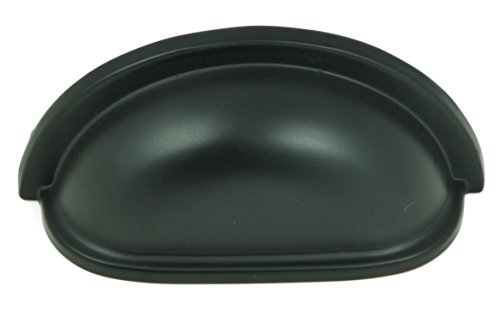 Stone Mill Hardware Matte Black Cup Handle #TOP20
