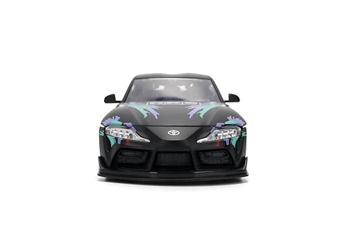 Jada Toyota GR Supra HKS 1:24 Modelo Diecast Negro/Verde miniatura 7
