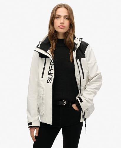 Superdry Para Mujer. W5011847A Chaqueta Colorblock Blanco (Xs), Gris, PoliéSter Reciclado - 4