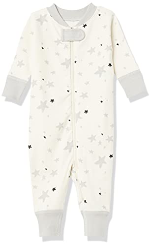 Image of Moon and Back unisex-baby one-Piece Organic Cotton Footless Pajamas