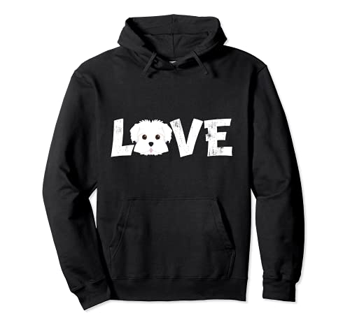 Dog Mom Dog Dad Maltesse Dog Pet Lover Pullover Hoodie, Black