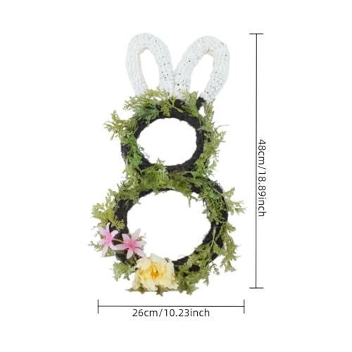 Couronnes de printemps pour porte entrée decoration murale - 6