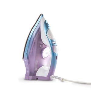 BLACK+DECKER Moonstone Iron, IR2323-1AD, Ceramic Infused Soleplate & Anti-Drip Function with Auto Clean and Auto Shut-off, 50% Smoother Glide for Fabric Wrinkles