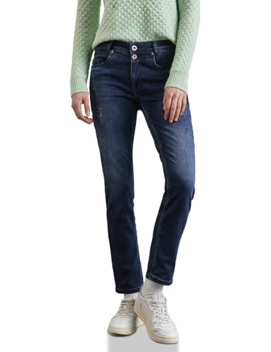 Jean au Look Cargo Femme Street One en denim de coton souple avec poches