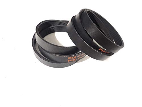 Pair of Poly Ribbed Drive Belts for Stihl TS410 Cut Off Saw 9490-000-7901 (2 Belts) by PIX