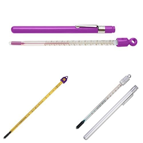 SP Bel-Art Laboratory Thermometer Bundle – DURAC Plus 20–120°F, Easy-Read -10–110°C, Enviro-Safe Pocket -5–50°C, Liquid-in-Glass, Lead-Free, NIST Traceable, 3 Pack