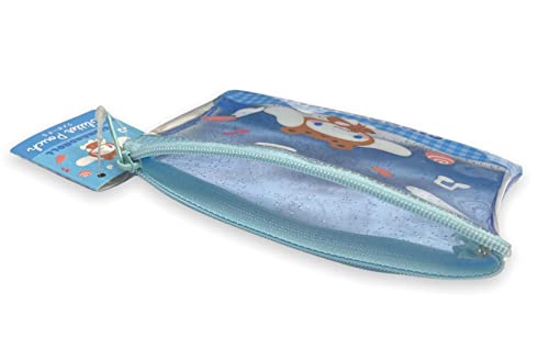 Sanrio Cinnamoroll Accessories Cosmetic Flat vinyl Mini pouch Zipper Case Bag 4.7 in (W) × 3.0 in (H)3