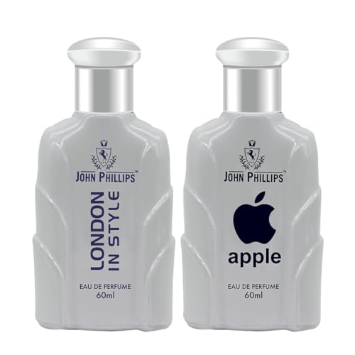 Image of JOHN PHILLIPS Apple & London In Style | Eau De French Perfume Unisex Combo Gift Set Pack of 2