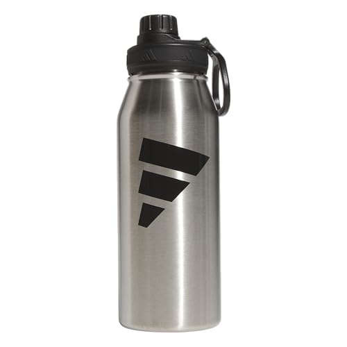 Image of adidas Metal Water Bottle 1L | Double-Wall Insulated, Leak-Resistant Lid, Stays Cold 24 Hours, Stays Hot 12 Hours, Swap-Friendly Lid, Workouts & Daily Use