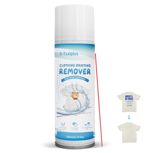 X-Txxlplus Vinyl Remover for Heat Transfer 200 ML Heat Transfer Vinyl Remover for Fabrics Adhesive Remover Quick Results No Irritating Smell