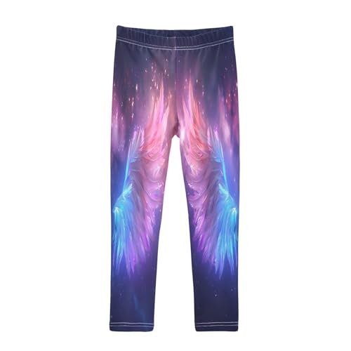 Bolaz Toddler Girls Leggings Printed Yoga Pants Leggings Pink Blue Purples Wings for Kids