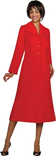 GMI - Group Button Down Clergy Dresses for Women - Elegant Church Dress & Uniform, Clergy Robes Women Choir Robes G11573 Red