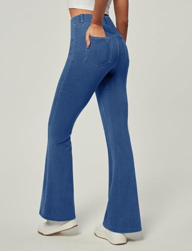 Heathyoga Bell Bottom Jeans for Women Stretchy Flare Jeans for Women Trendy High Waist Bootcut Jeans Jeggings Tummy Control2