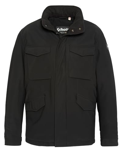 Schott NYC Cade-Noir-m Blouson, Negro, Hombre
