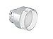 Lovato Electric 8LM2TB308 Pushbutton Actuator, Spring Return, ?22 mm 8LM Metal Series, Shrouded, White