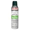 Coleman Insect Repellent Spray - 25% DEET Dry Formula Insect Repellent Spray protects against Ticks, Mosquitoes, Chiggers, Gnats, Fleas and Flies, ideal for camping, hiking and outdoors, 4oz Twin Pack