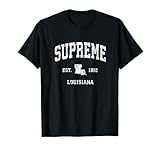 Supreme Louisiana LA Vintage Athletic Sports Design T-Shirt