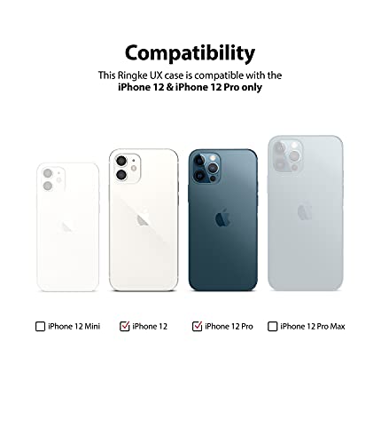 Image of Ringke Back Cover For iPhone 12 /12 Pro ( TPU|Ash Grey )