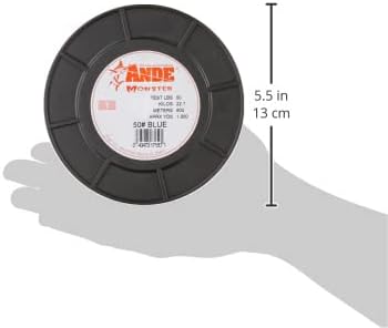 Ande MB-1 – 50 Monster monofilament, 454 g reel, 50-pound test, blue Finish