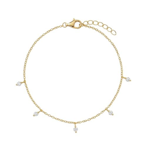 Bracelet femme Amor argent doré et zircone pour sublimer vos tenues