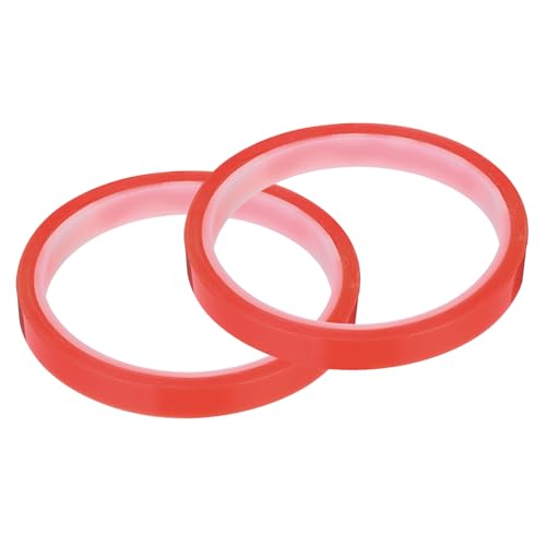 Image of MECCANIXITY 2Pcs 10mm(3 /8 inch) x 5m Phone Repair Adhesive Tape LCD Screen Repair Sticker Double Sided for Cell Phone Tablet Laptop Clear Red