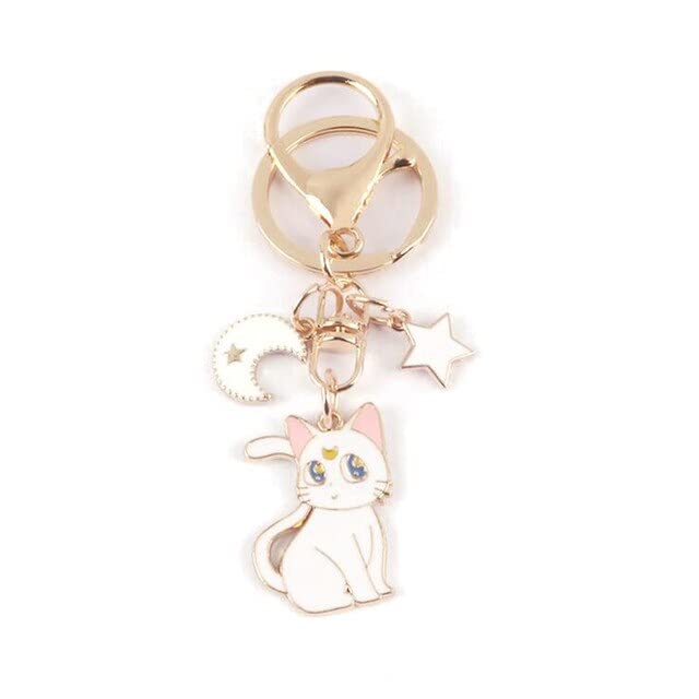TAIYING Sailor Moon Gato Llavero Anime Accesorios De Joyería Colgante De Dibujos Animados Hebilla...