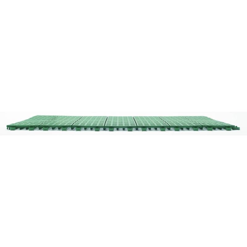Set da 9 Piastrelle Flessibili in Plastica 55,5 x 55,5 cm da esterno, drenanti e autobloccanti Colore Verde