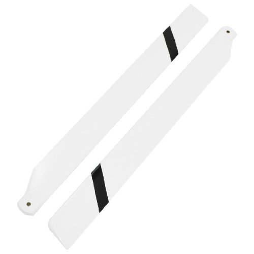 Aexit 2Pcs White Electrical equipment 325mm Glass Fiber Vane for Trex 450 RC Helicopter Toy