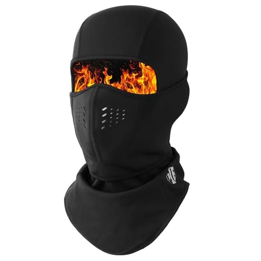 WTACTFUL Cagoule Moto Homme Polaire Balaclava Hiver Cache Cou Femme Coupe-Vent Respirant Thermique pour Vélo Ski Running Snowboard Chaud sous Casque Noir