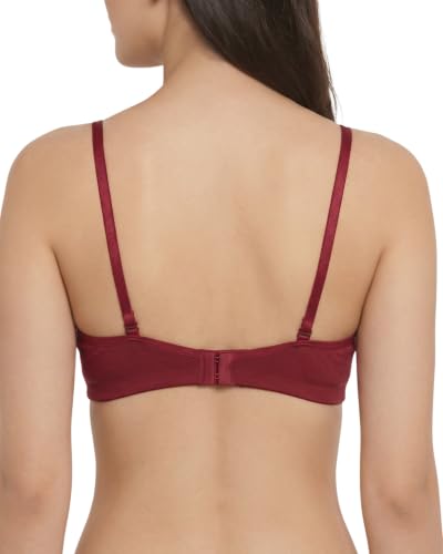 Image of Brida Monica Women's Wide Strap Bra - Soft Hosiery Cotton, Non-Padded, Wireless, Seamless Full Coverage T-Shirt Bra