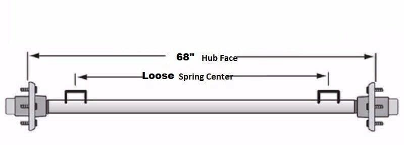 Everything for trailers, RVs and trucks and more - Replacement For For Axle Trailer 2200# 68