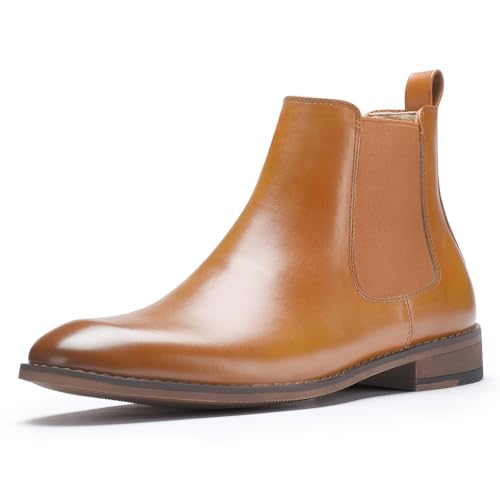 Image of CGRRBW Men's Chelsea Boots Suede Leather Casual Boots for Men