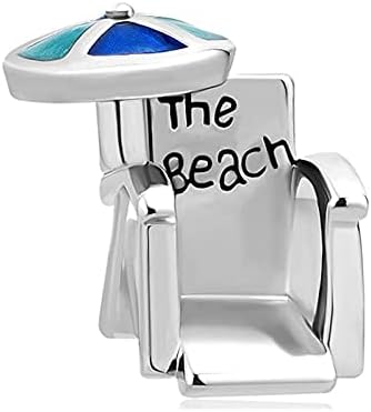 KunBead Jewelry Women Girls the Beach Chair Vacation Travel Bead Charms Compatible with Pandora Bracelets