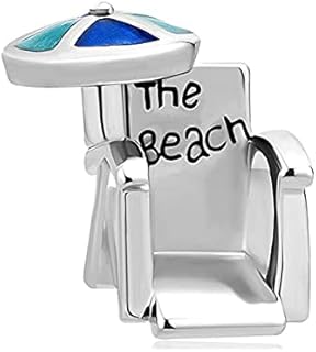 KunBead Jewelry Women Girls the Beach Chair Vacation Travel Bead Charms Compatible with Pandora Bracelets