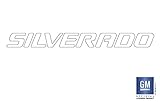 Chevy Silverado Truck Silverado Windshield Banner Decal Sticker 36' x 3.75' White GM Official Licensed Product