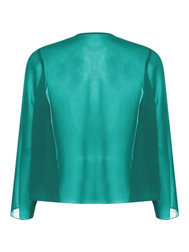 Womens Summer Tops Sequins Shrugs Kimono Cardigans Casual Chiffon Bolero Jackets2