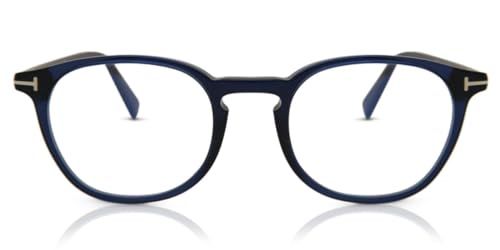 TOM FORD Unisex TOM FORD FT5583-B 090 Optische Fassungen Acetat Blau  Geometrisch Normal