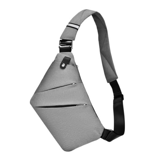 PEAKSTA The Original Slim Carry The Slim Carry Slim Carry - Bolso cruzado antirrobo, Gris, El Slim Carry